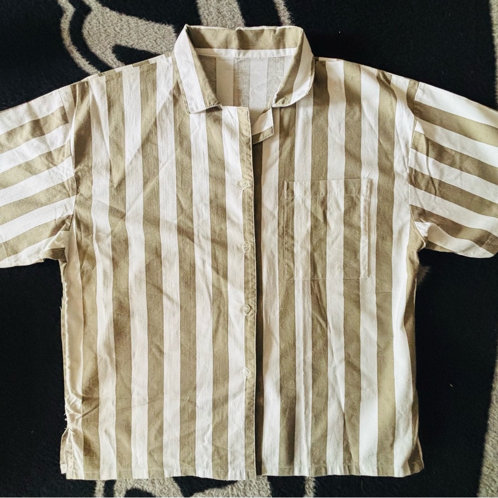 Striped Beige Blouse